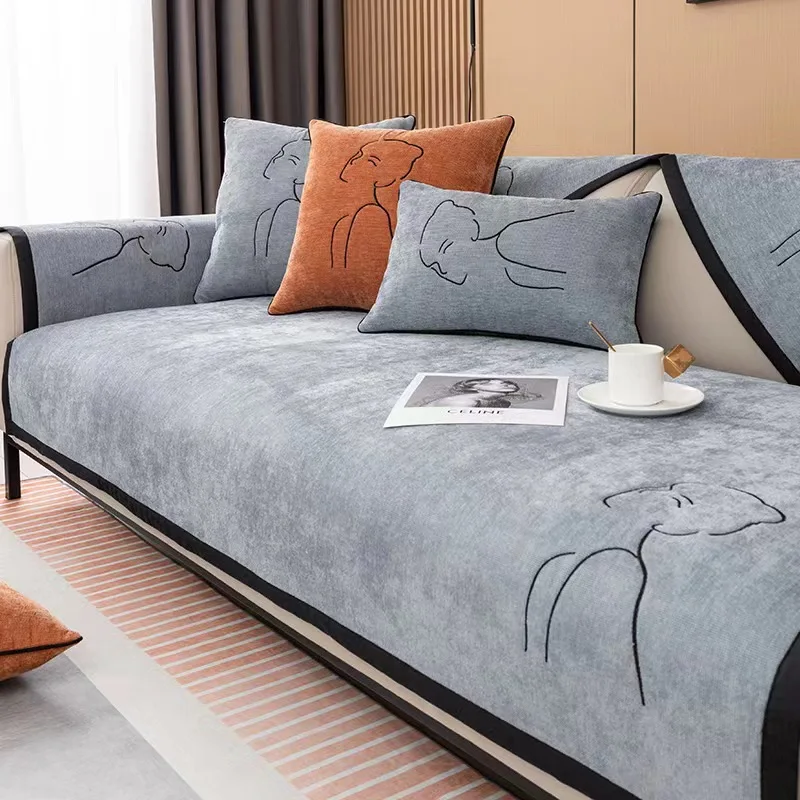 Black Edge Sofa Cover Chenille Anti-Pet Scratch Sofa Towel Protection Sofa Cushion Cover Universal Non-Slip Cushion Living Room
Black Edge Sofa Cover Chenille Anti-Pet Scratch Sofa Towel Protection Sofa Cushion Cover Universal Non-Slip Cushion Living Room