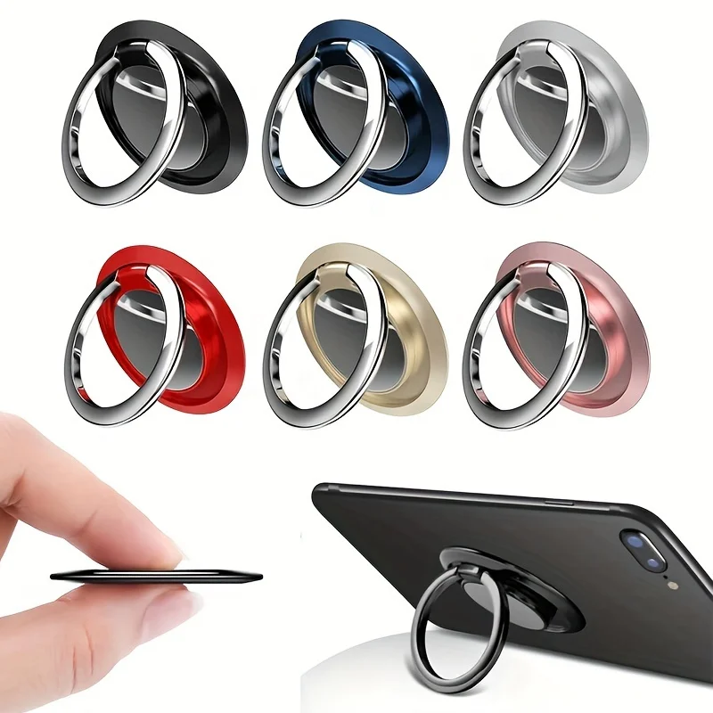 360° Rotating Phone Ring Holder, Universal Finger Grip Stand for Car Desk, Strong Adhesive Kickstand for Anywhere
360° Rotating Phone Ring Holder, Universal Finger Grip Stand for Car Desk, Strong Adhesive Kickstand for Anywhere