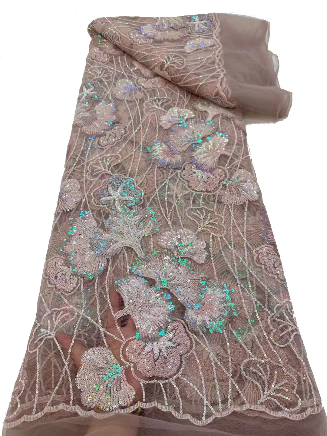2023 New Exquisite Illusion Sequin Embroidered Lace, African High-end Fashion Evening Dress/5yards
2023 New Exquisite Illusion Sequin Embroidered Lace, African High-end Fashion Evening Dress/5yards