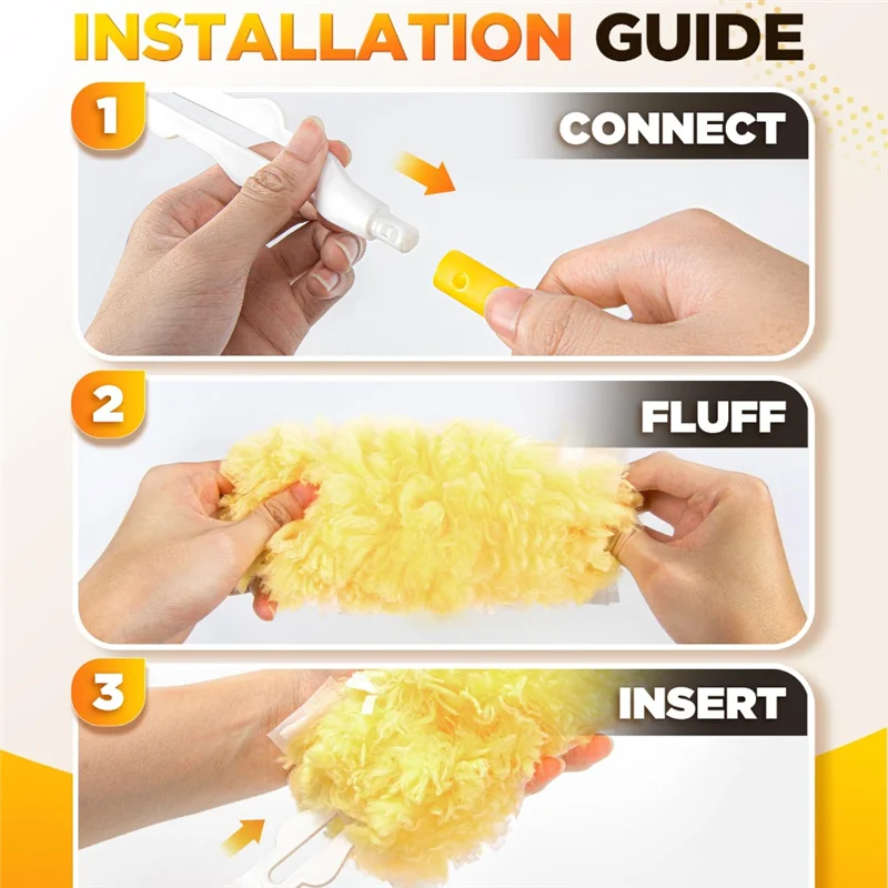 For Cleaning Home Multisurface 360° Larger Size Dusters For Cleaning Blinds, Fans, Corners (Only Duster)-Best Selling
For Cleaning Home Multisurface 360° Larger Size Dusters For Cleaning Blinds, Fans, Corners (Only Duster)-Best Selling