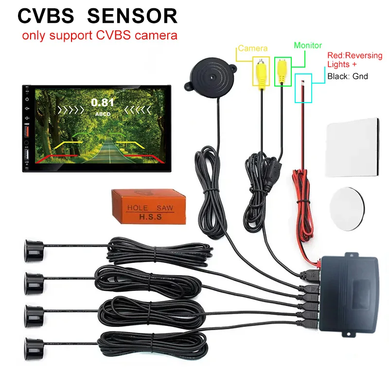 CVBS Video Parking Assistance System | Digital Display Monitor with Radar Detection & Visual Alerts
CVBS Video Parking Assistance System | Digital Display Monitor with Radar Detection & Visual Alerts