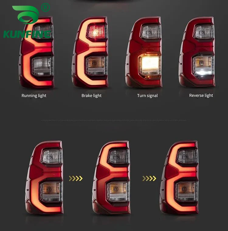 Пара автомобильных задних фонарей в сборе для Toyota Hilux 2015 2016 2017 2018-2020
Пара автомобильных задних фонарей в сборе для Toyota Hilux 2015 2016 2017 2018-2020