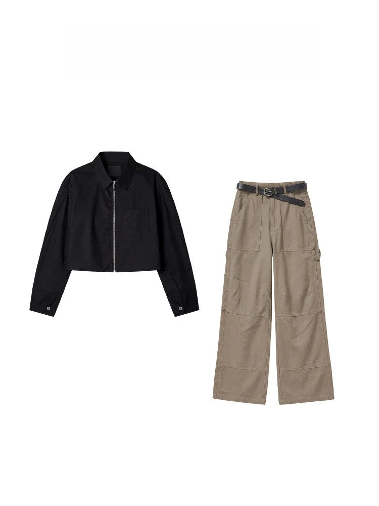 Fashionable Casual Women's Zipper Cardigan And High Waist Jeans Two-Piece Set Summer New Arrival Khaki Color Warmth Providing
Fashionable Casual Women's Zipper Cardigan And High Waist Jeans Two-Piece Set Summer New Arrival Khaki Color Warmth Providing