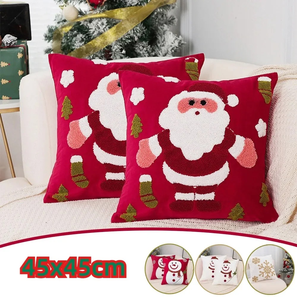 1PC Chenille Santa Claus Snowman Pillow Cover Home Sofa and New Year Decoration Cushion Cover 45x45cm Christmas Decorations 2024
1PC Chenille Santa Claus Snowman Pillow Cover Home Sofa and New Year Decoration Cushion Cover 45x45cm Christmas Decorations 2024