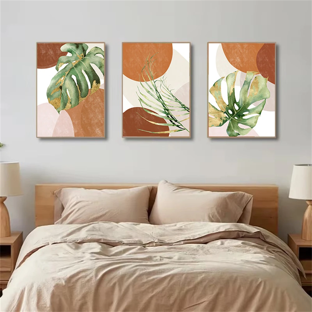 Abstract Brown Boho Poster Tropical Plants Green Palm Leaf Wall Art Canvas Painting Print Modern Wall Pictures Living Room Decor
Abstract Brown Boho Poster Tropical Plants Green Palm Leaf Wall Art Canvas Painting Print Modern Wall Pictures Living Room Decor