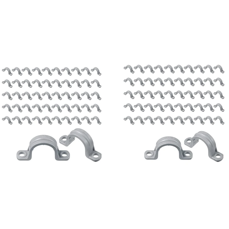 GTBL PVC Pipe With Double Hole Plastic Conduit With Pipe Clamp Conduit Clamp U PVC Clip 2 Hole (50 Pieces)
GTBL PVC Pipe With Double Hole Plastic Conduit With Pipe Clamp Conduit Clamp U PVC Clip 2 Hole (50 Pieces)