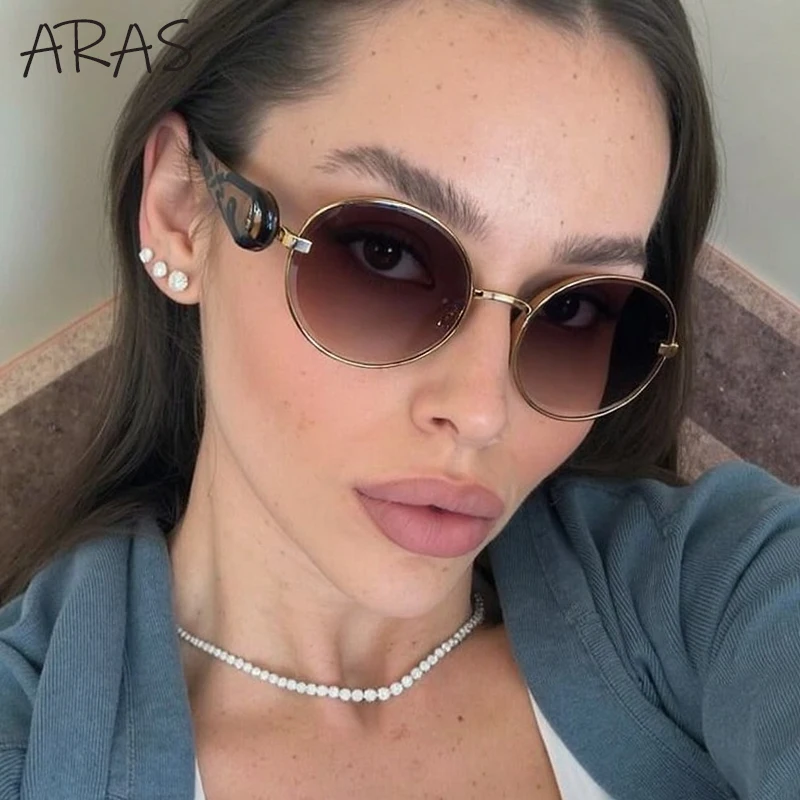 Classic Vintage Oval Sunglasses Women 2025 Luxury Brand Steampunk Metal Frame Sun Glasses For Lady Trendy UV400 Eyewear Shades
Classic Vintage Oval Sunglasses Women 2025 Luxury Brand Steampunk Metal Frame Sun Glasses For Lady Trendy UV400 Eyewear Shades