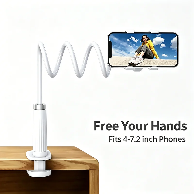UGREEN Lazy Long Arm Cell Phone Mount Flexible Gooseneck Clip Holder Clamp Stand for Bedroom Desk Use
UGREEN Lazy Long Arm Cell Phone Mount Flexible Gooseneck Clip Holder Clamp Stand for Bedroom Desk Use