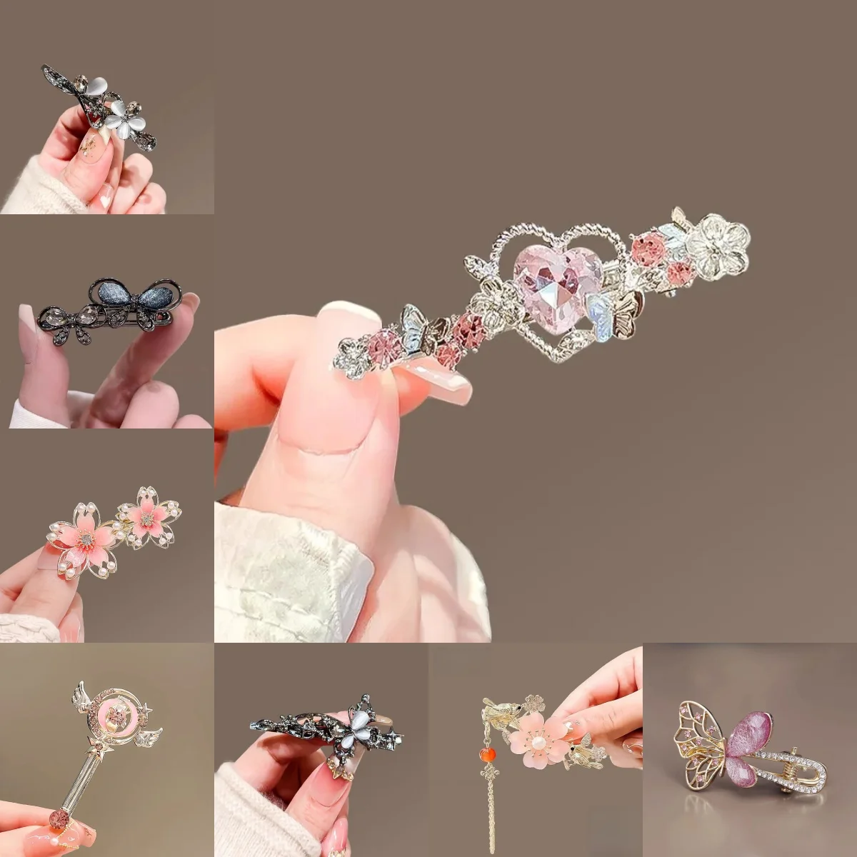 Korean Style Purple Crystal Love Hair Clip One-word Duckbill Clip Alloy Side Clip Y2K Sweet Hairpin Women's Hair Accessories
Korean Style Purple Crystal Love Hair Clip One-word Duckbill Clip Alloy Side Clip Y2K Sweet Hairpin Women's Hair Accessories