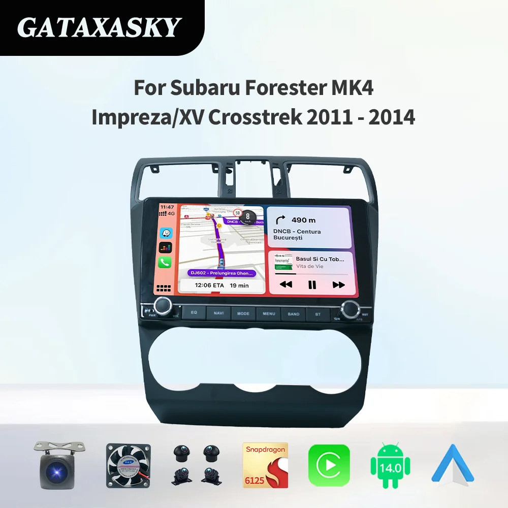 GATAXASKY Android 14 8,9 "автомобильный мультимедиа для Subaru Forester MK4/lmpreza/XV Crosstrek 2011-2014 Carplay Auto Wi-Fi GPS 360 BT
GATAXASKY Android 14 8,9 "автомобильный мультимедиа для Subaru Forester MK4/lmpreza/XV Crosstrek 2011-2014 Carplay Auto Wi-Fi GPS 360 BT