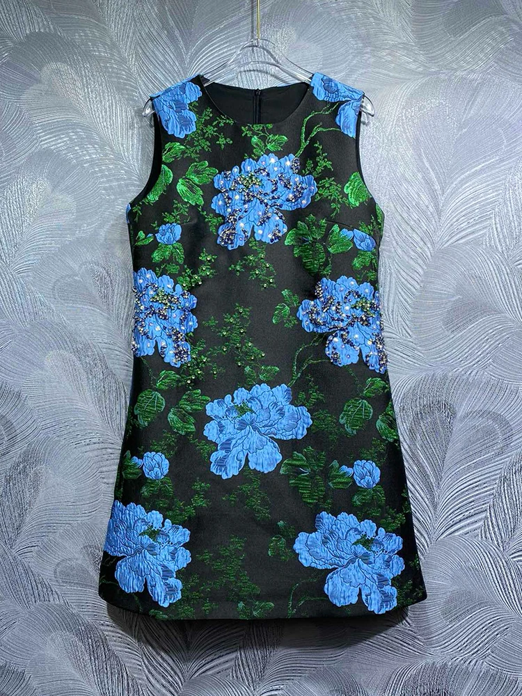 Heavy craft beaded vintage jacquard crew-neck sundress New fashion all-in-one straight-leg sleeveless dress for ladies Fall 2024
Heavy craft beaded vintage jacquard crew-neck sundress New fashion all-in-one straight-leg sleeveless dress for ladies Fall 2024