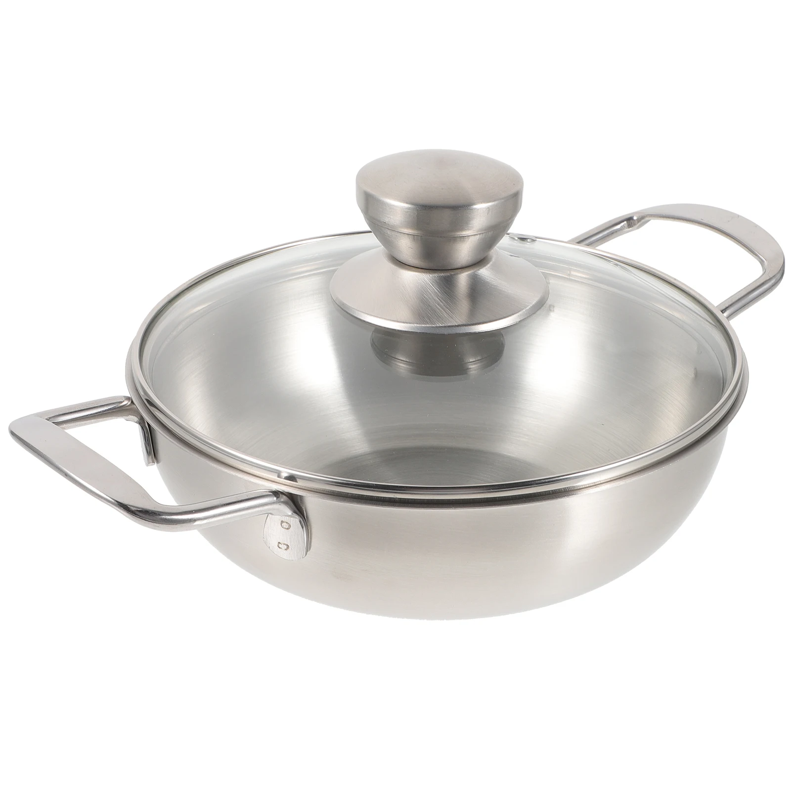 Stainless Steel Thickened Hot Pot with Double Handles Portable Outdoor Cooking Pot for Home Kitchen Anti-Scalding Metal Cooking
Stainless Steel Thickened Hot Pot with Double Handles Portable Outdoor Cooking Pot for Home Kitchen Anti-Scalding Metal Cooking