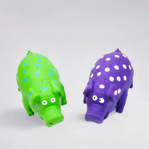 Jouet cochon en Latex pour animaux de compagnie, jouet à mâcher et molaire grinçant, tacheté et Durable pour chiens, fournitures de Puzzle pour animaux de compagnie