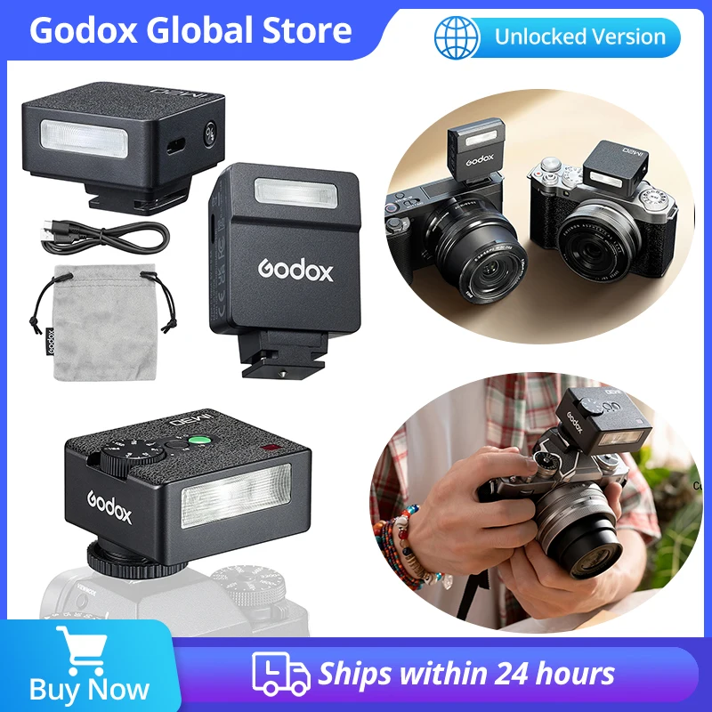 Godox iM20 iM22 iM30 iFlash Mini Manual Camera Flash for Various Camera Models 5 Output Levels of Power Universal Hot Shoe Mount
Godox iM20 iM22 iM30 iFlash Mini Manual Camera Flash for Various Camera Models 5 Output Levels of Power Universal Hot Shoe Mount
