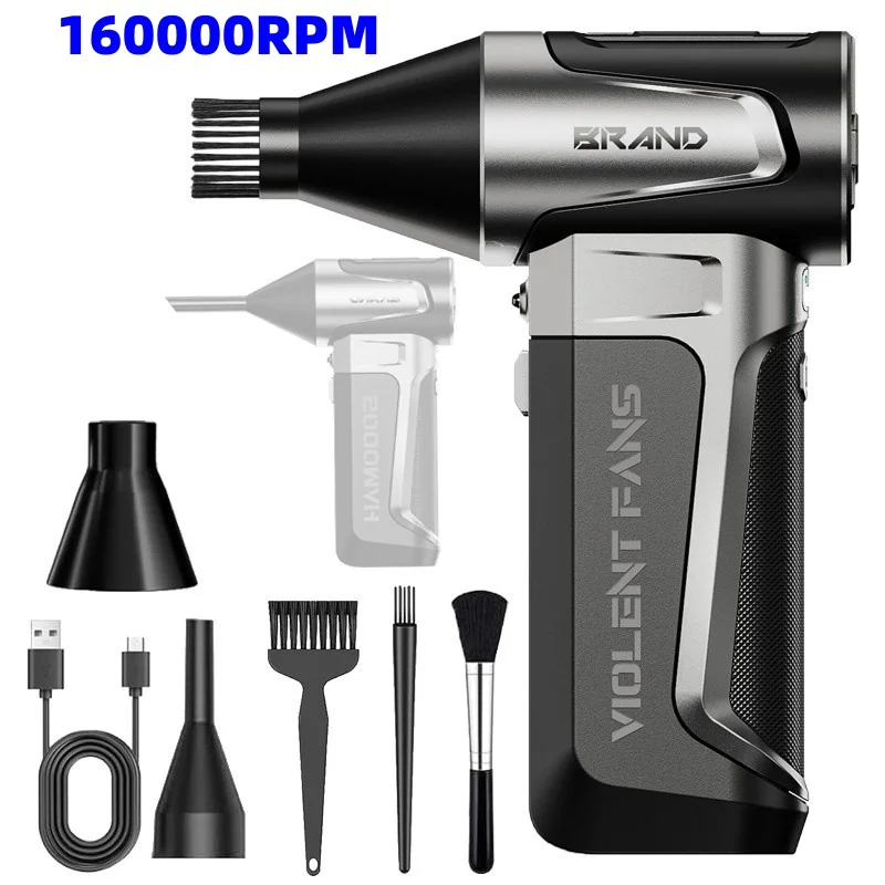 Turbo Jet Fan 160000RPM Wind Speed 55m/s Portable Air Blower Outdoor Camping BBQ Powerful Jet Blower Keyboard Dust Cleaning Tool
Turbo Jet Fan 160000RPM Wind Speed 55m/s Portable Air Blower Outdoor Camping BBQ Powerful Jet Blower Keyboard Dust Cleaning Tool