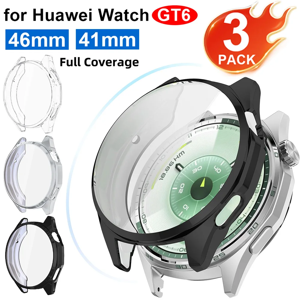 Чехол для Huawei Watch GT 6, 46 мм, 41 мм, защитный чехол для экрана, мягкий универсальный защитный бампер из ТПУ, аксессуары для часов GT6
Чехол для Huawei Watch GT 6, 46 мм, 41 мм, защитный чехол для экрана, мягкий универсальный защитный бампер из ТПУ, аксессуары для часов GT6