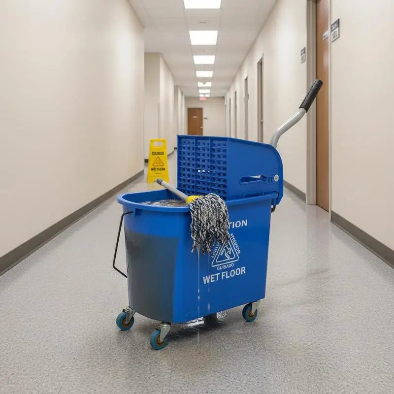 20L Compact Mop Bucket on Wheels, with Water Separation Panel - Blue
20L Compact Mop Bucket on Wheels, with Water Separation Panel - Blue