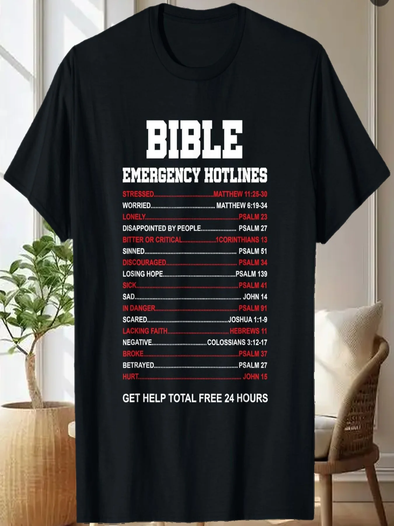 Bible Verse Christian Jesus Religious God Faith Christ Gift T-Shirt
Bible Verse Christian Jesus Religious God Faith Christ Gift T-Shirt