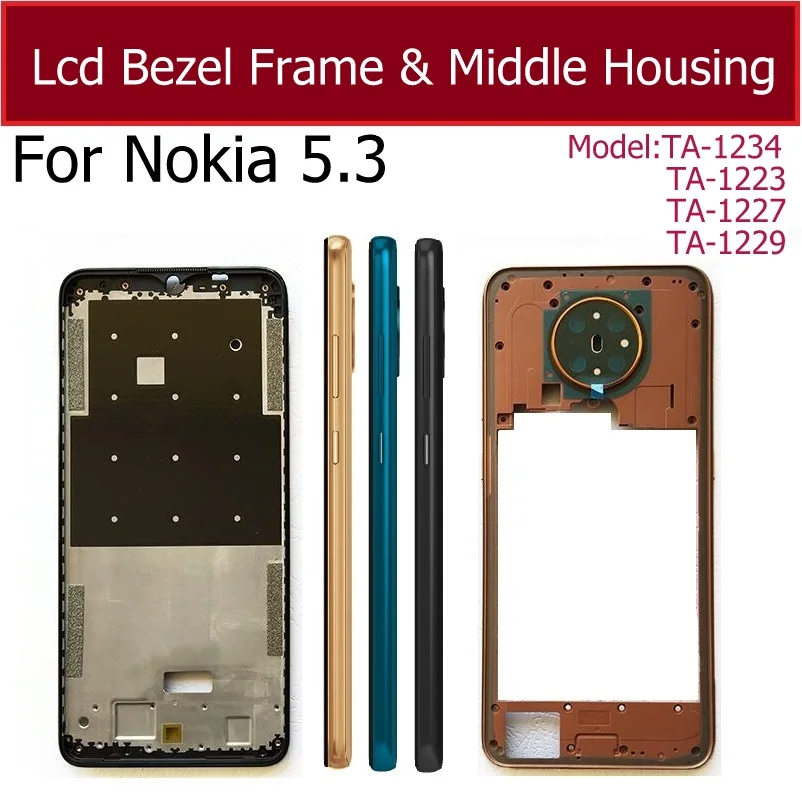 Средняя рамка корпуса ЖК-дисплея для Nokia 5,3 TA-1234 TA-1223 TA-1227 TA-1229 средняя рамка корпуса передняя рамка ЖК-дисплея
Средняя рамка корпуса ЖК-дисплея для Nokia 5,3 TA-1234 TA-1223 TA-1227 TA-1229 средняя рамка корпуса передняя рамка ЖК-дисплея