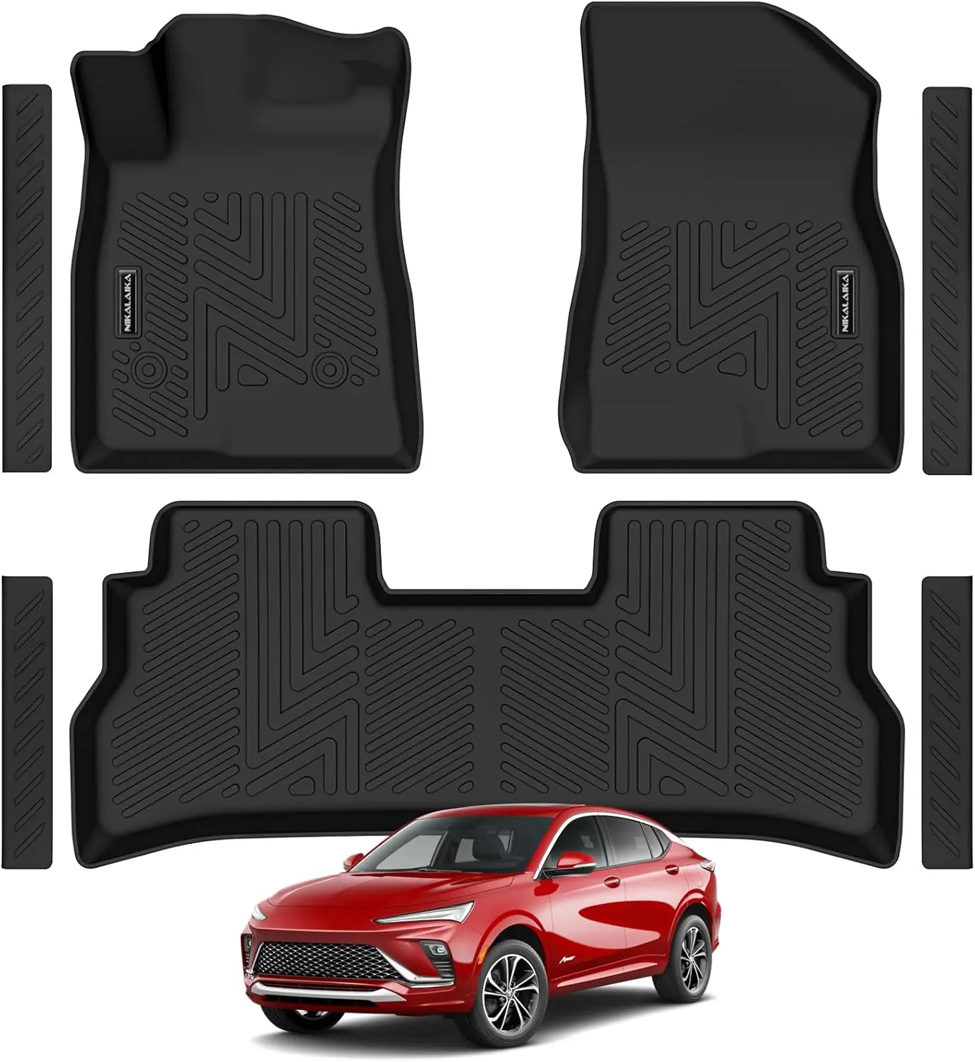 All Weather Floor Mats for Buick Envista 2024 2025 2026 TPE Rubber Liners, Odorless Anti-Slip, Front & Rear Row
All Weather Floor Mats for Buick Envista 2024 2025 2026 TPE Rubber Liners, Odorless Anti-Slip, Front & Rear Row