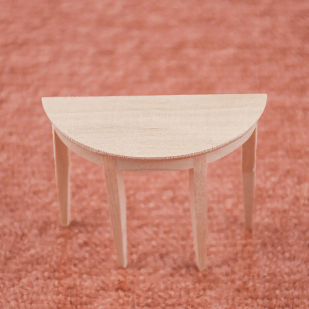 2Pcs Semicircle Mini Round Table Wooden Ornament for Dollhouse Living Room Decor DIY Painting Accessories Lightweight Stable
2Pcs Semicircle Mini Round Table Wooden Ornament for Dollhouse Living Room Decor DIY Painting Accessories Lightweight Stable