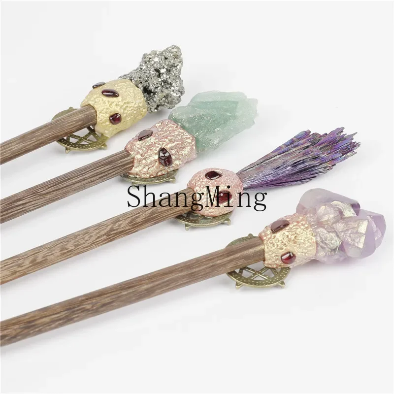 CLL creative natural crystal mineral stone magic wand personalized play religious magic simple scepter ornament
CLL creative natural crystal mineral stone magic wand personalized play religious magic simple scepter ornament