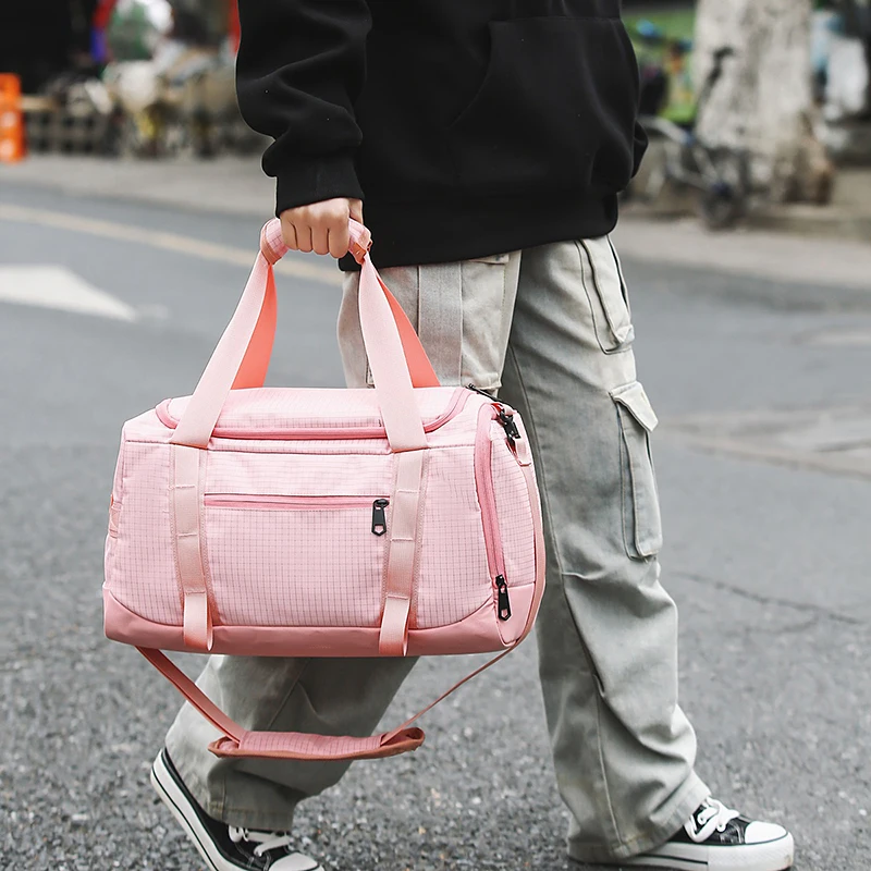 Pink Fashionable Large-Capacity Sports and Fitness Bag Portable Cross-Body Multi-Functional Storage Bag Dry and Wet Separation with Shoe Compartment
Pink Fashionable Large-Capacity Sports and Fitness Bag Portable Cross-Body Multi-Functional Storage Bag Dry and Wet Separation with Shoe Compartment