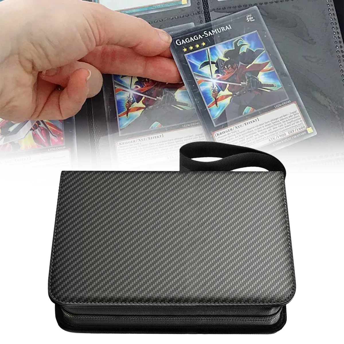 1Pcs 9 Pocket Card Binder Sleeves with Zipper, Double Sided Pockets Holder Carry Case for Card Storage
1Pcs 9 Pocket Card Binder Sleeves with Zipper, Double Sided Pockets Holder Carry Case for Card Storage