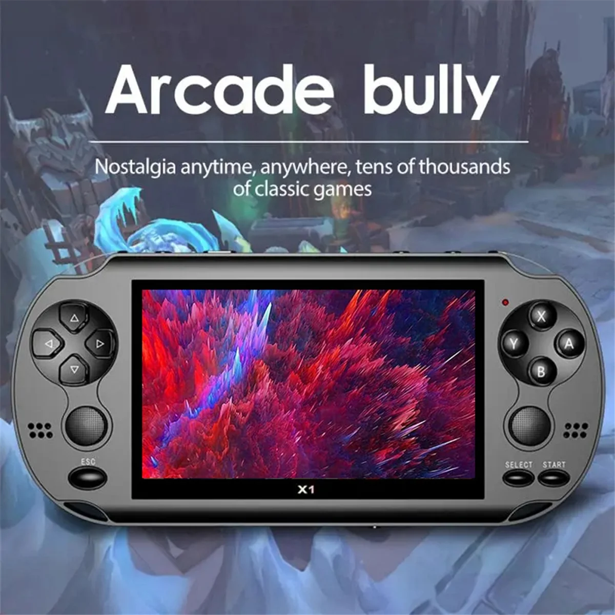 X12A 4.3 Inch Video Game Console 8G 10,000 Games 128 Bit for PSP Game Console for GBA GBC PS1 10 Simulator Game Controller
X12A 4.3 Inch Video Game Console 8G 10,000 Games 128 Bit for PSP Game Console for GBA GBC PS1 10 Simulator Game Controller