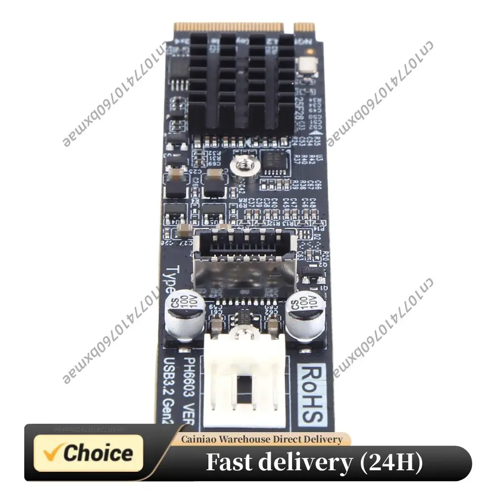 M.2 to TYPE-E Adapter 20Gbps High Speed M.2 M Key NVME PCIe to USB 3.2 Front Panel Expansion Card for Desktop PC
M.2 to TYPE-E Adapter 20Gbps High Speed M.2 M Key NVME PCIe to USB 3.2 Front Panel Expansion Card for Desktop PC