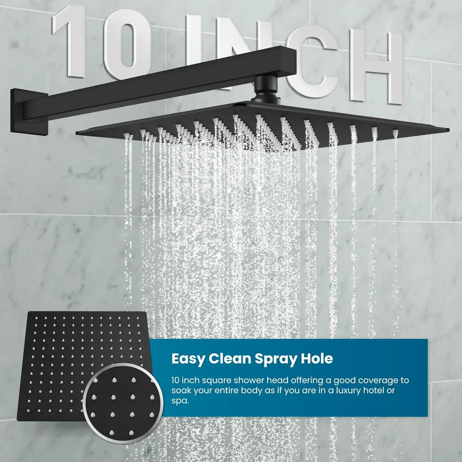 Rainfall Bathroom Shower System Rain Shower Head and Handle Set Wall Mounted Shower Complete Combo Solid Brass Pressure Balancin
Rainfall Bathroom Shower System Rain Shower Head and Handle Set Wall Mounted Shower Complete Combo Solid Brass Pressure Balancin