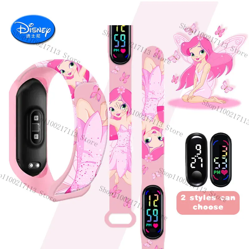 Disney Tinker Bell Mi children's watches Cartoon characters Elf fairy print LED touch waterproof electronic kids birthday gifts
Disney Tinker Bell Mi children's watches Cartoon characters Elf fairy print LED touch waterproof electronic kids birthday gifts