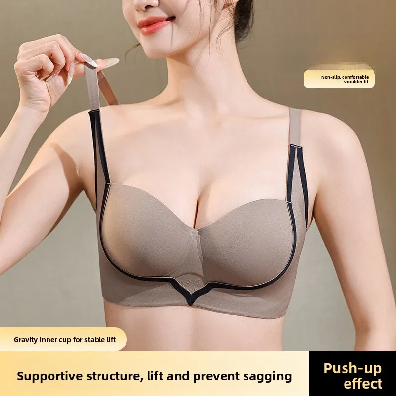 Simplified Comfortable Women's Underwear Set Steel Ring Adjustable Small Chest Gathered Look Big Back Beauty Bra Padded Cotton
Simplified Comfortable Women's Underwear Set Steel Ring Adjustable Small Chest Gathered Look Big Back Beauty Bra Padded Cotton