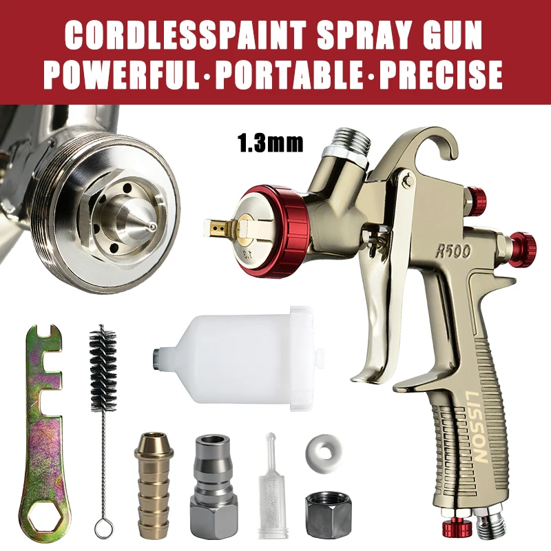 R500 Spray Gun LVLP Gravity Feed Car Painting Gun 1.3mm nozzle 600cc Paint Spray Gun home car truck spray gun
R500 Spray Gun LVLP Gravity Feed Car Painting Gun 1.3mm nozzle 600cc Paint Spray Gun home car truck spray gun