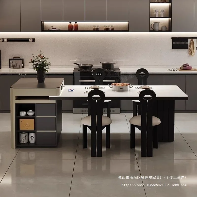 TAO Household integrated retractable multi-functional light luxury tea dining table modern simple rock dining table
TAO Household integrated retractable multi-functional light luxury tea dining table modern simple rock dining table