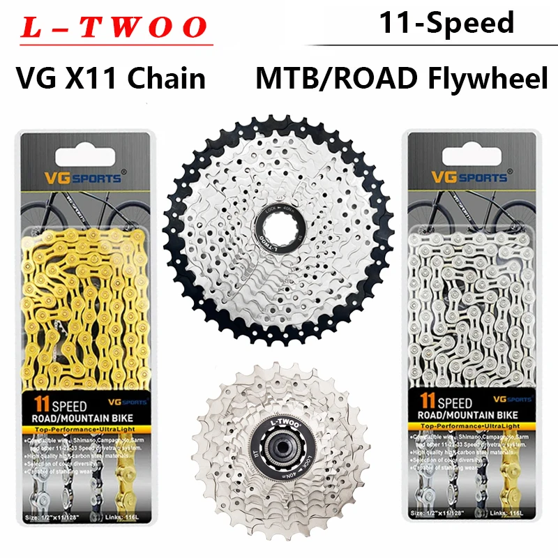 LTWOO горный велосипедный маховик kit 11speed LTWOO 11-25T28T30T32T40T42T46T50T52T K7 кассета VG 11S цепь желтые/серебряные аксессуары
LTWOO горный велосипедный маховик kit 11speed LTWOO 11-25T28T30T32T40T42T46T50T52T K7 кассета VG 11S цепь желтые/серебряные аксессуары