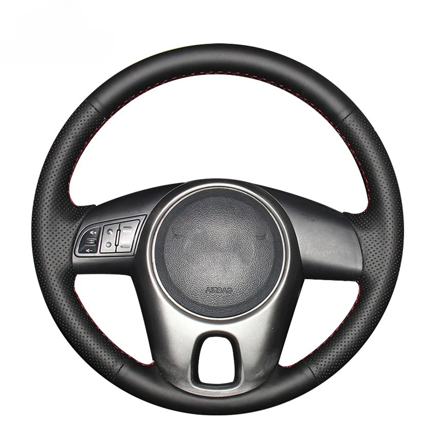 Black Faux Leather Car Steering Wheel Cover for Kia Forte Soul Rio Cerato Picanto 2009-2014 Venga 2010-2019
Black Faux Leather Car Steering Wheel Cover for Kia Forte Soul Rio Cerato Picanto 2009-2014 Venga 2010-2019