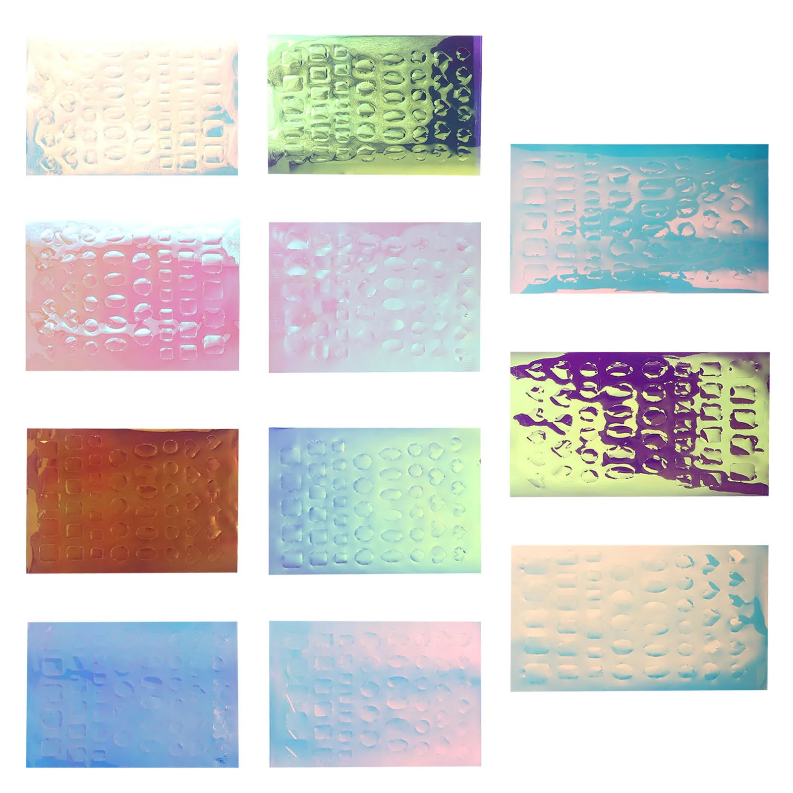 11Pcs Effect Cellophane Manicure Stickers Ice Glass Mermaid Nail Art Decals for DIY Nail Decor Supplies
11Pcs Effect Cellophane Manicure Stickers Ice Glass Mermaid Nail Art Decals for DIY Nail Decor Supplies