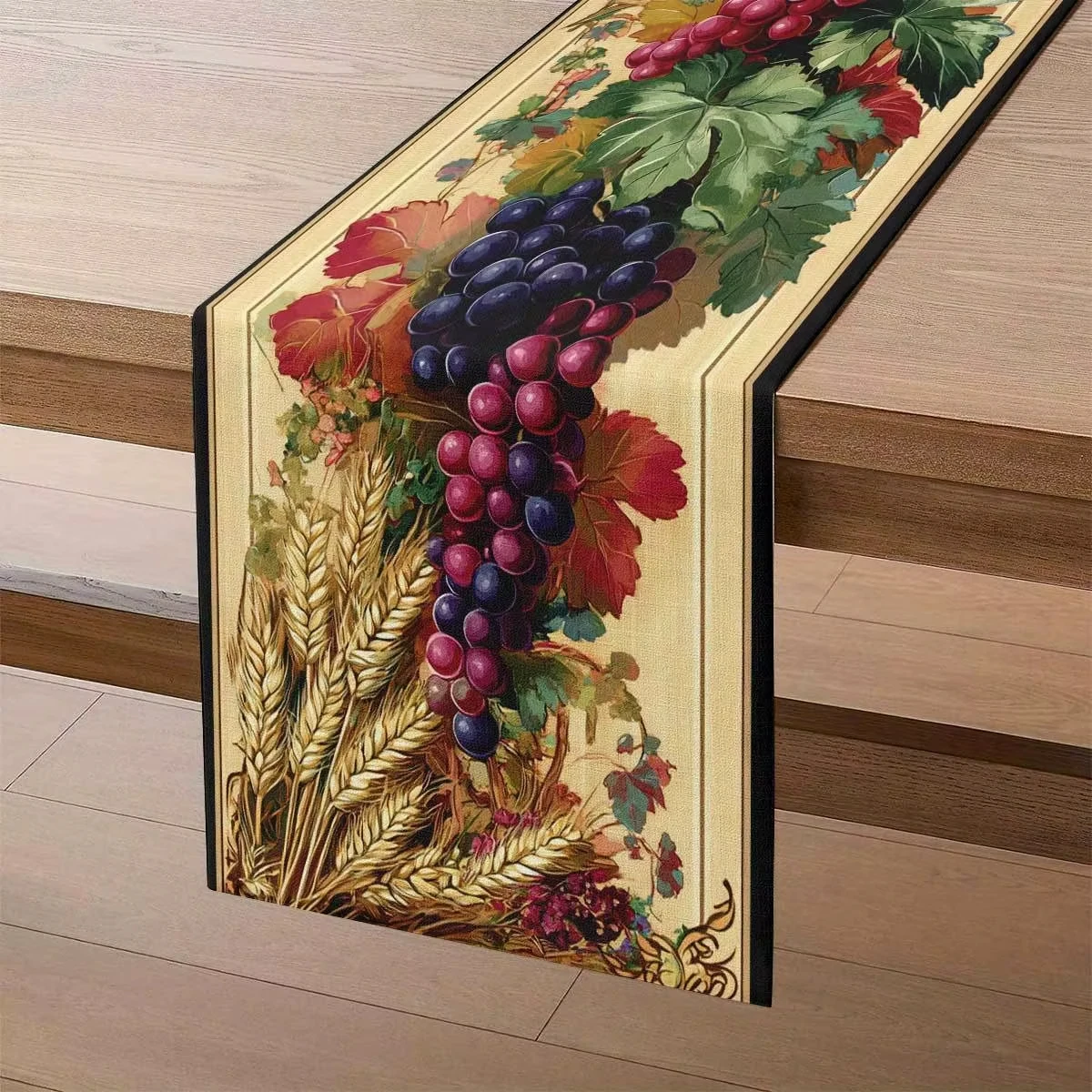 Vintage grape wheat table flag,linen material home decoration,waterproof stain resistant,dining table,kitchens,party decorations
Vintage grape wheat table flag,linen material home decoration,waterproof stain resistant,dining table,kitchens,party decorations