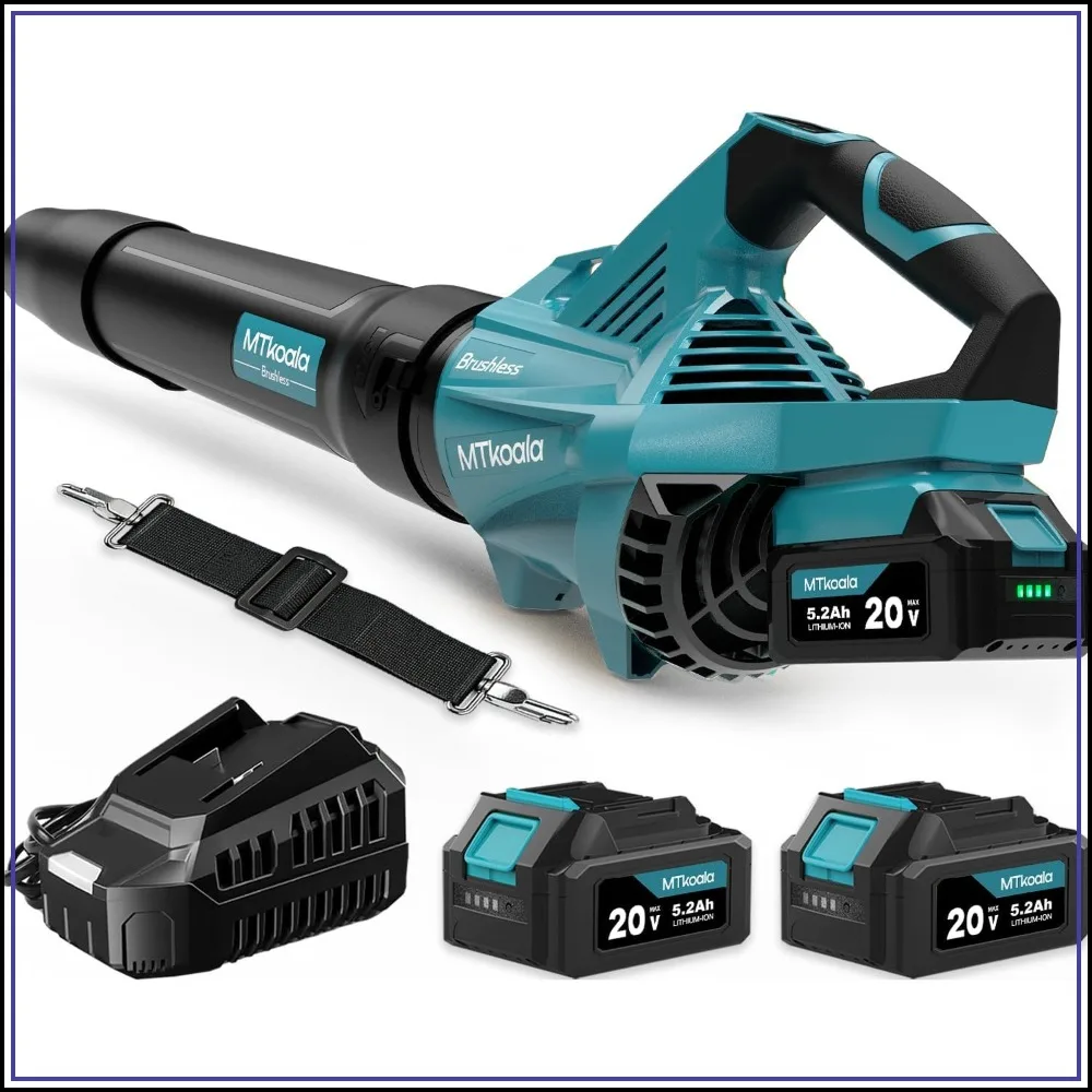 Cordless Leaf Blower 1200W Brushless Motor, 700CFM 200MPH, 3 Speeds, 160Mins Runtime, Handheld Electric for Lawn, Yard, Dust & Snow
Cordless Leaf Blower 1200W Brushless Motor, 700CFM 200MPH, 3 Speeds, 160Mins Runtime, Handheld Electric for Lawn, Yard, Dust & Snow