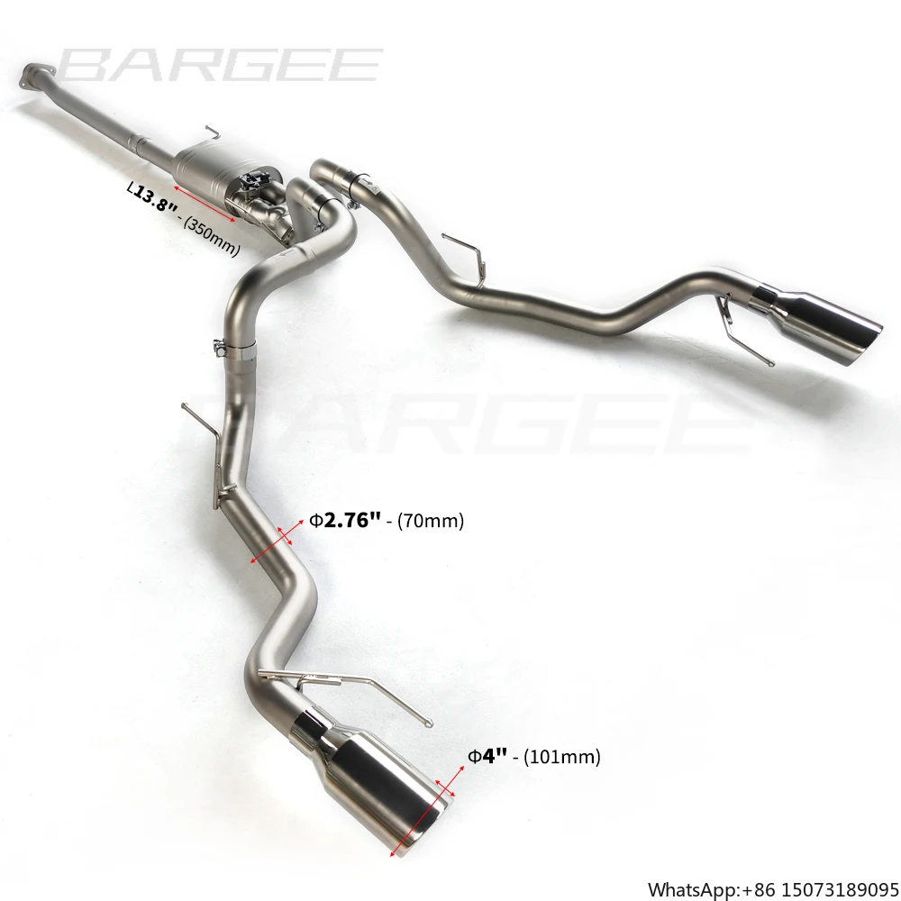 Bargee Valvetronic Remote Valve EXHAUST CATBACK for F150 LTD 3.5T 2022~UP Stainless Steel Valvetronic Catback Exhaust
Bargee Valvetronic Remote Valve EXHAUST CATBACK for F150 LTD 3.5T 2022~UP Stainless Steel Valvetronic Catback Exhaust