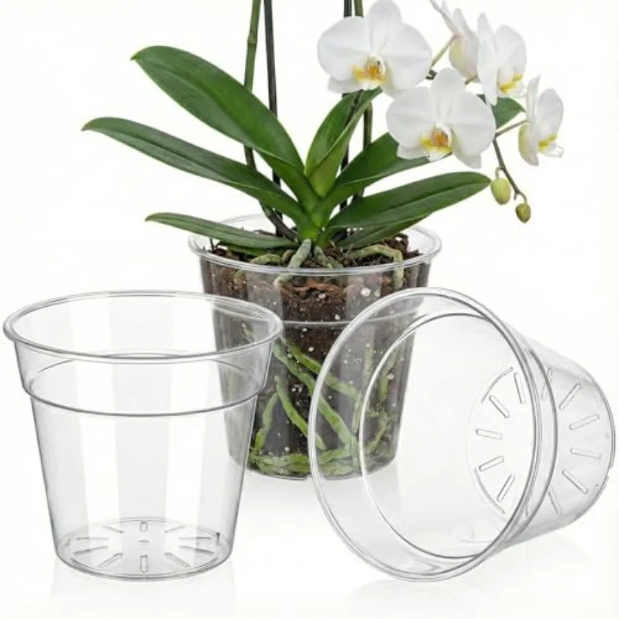 For indoor plants like Monstera, orchids, and aroids: clear acrylic plant pots, 10/8 inch, 90 light transparency, thick reusabl
For indoor plants like Monstera, orchids, and aroids: clear acrylic plant pots, 10/8 inch, 90 light transparency, thick reusabl