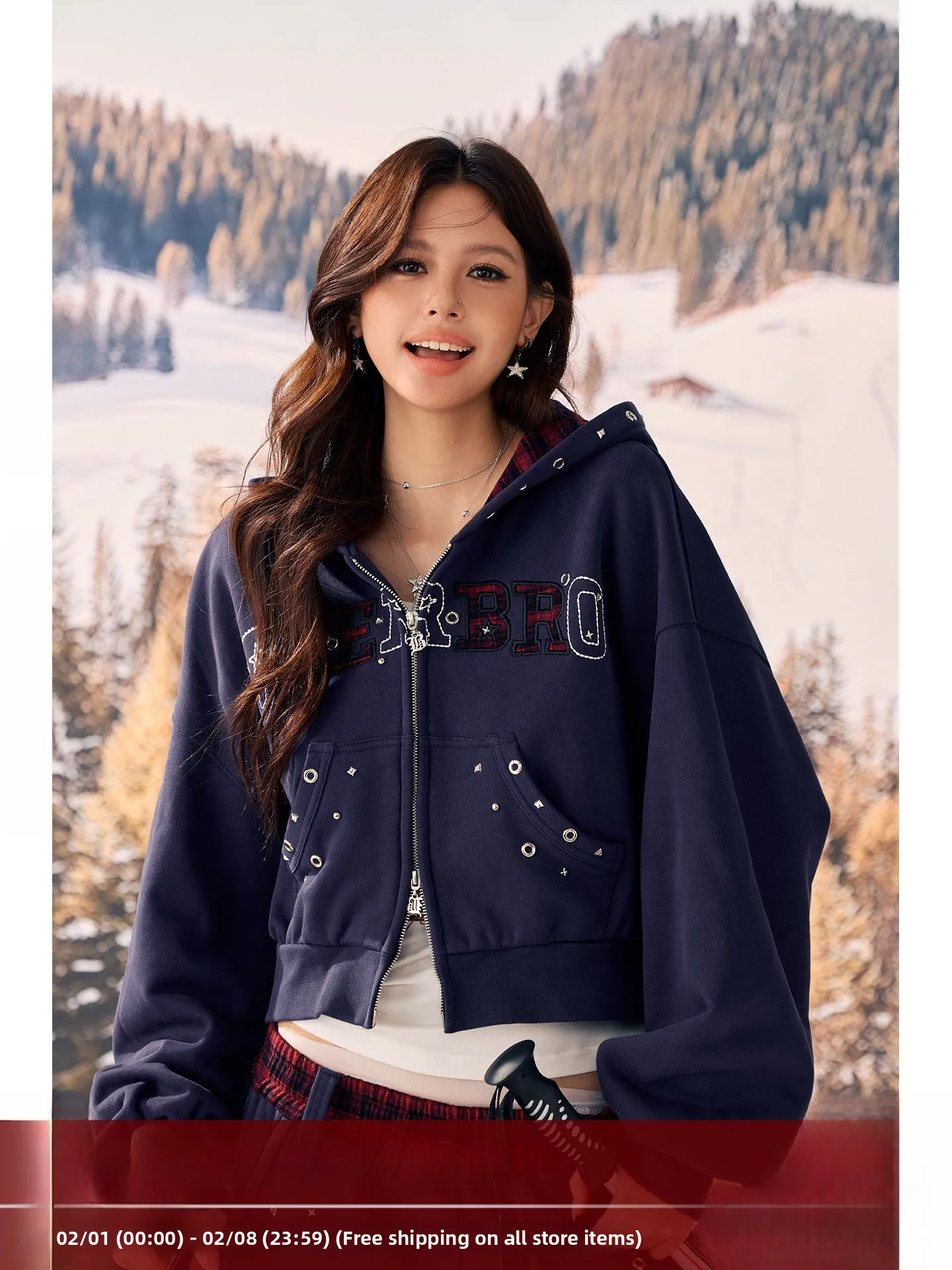 BeerBro Rebellious Holiday Full Cotton Fce Lined Loose Patchwork Autumn Winter Thermal Sweatirt Set Street Sle Women's...
BeerBro Rebellious Holiday Full Cotton Fce Lined Loose Patchwork Autumn Winter Thermal Sweatirt Set Street Sle Women's...