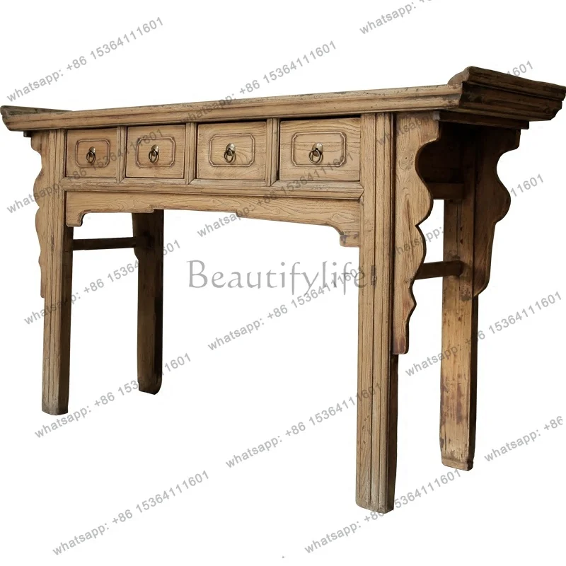 Solid wood porch table new Chinese drawer cabinet four drawers antique side table side cabinet
Solid wood porch table new Chinese drawer cabinet four drawers antique side table side cabinet