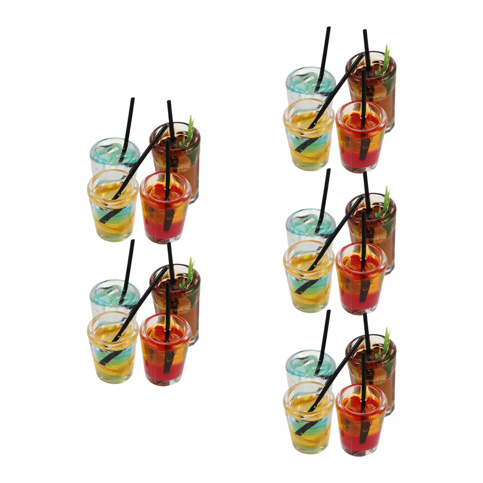 20Pcs Miniature Tea Drink Set Transparent Resin Mini Beverage Iced Coffee Tea Cups for Dollhouse Kitchen Accessories Miniature
20Pcs Miniature Tea Drink Set Transparent Resin Mini Beverage Iced Coffee Tea Cups for Dollhouse Kitchen Accessories Miniature