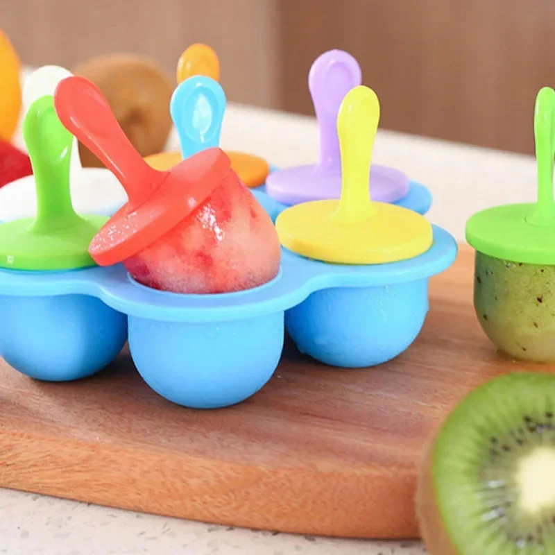 Colorful Popsicle Mold 7-Cavity Silicone Ice Cream Mold DIY Fruit Shake Maker with Handles and Tray Food Grade for Family Fun
Colorful Popsicle Mold 7-Cavity Silicone Ice Cream Mold DIY Fruit Shake Maker with Handles and Tray Food Grade for Family Fun