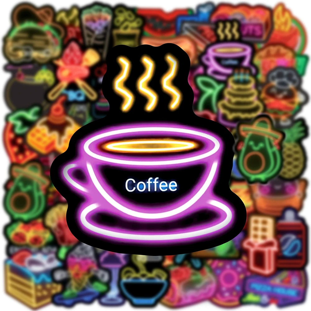10/30/50pcs Neon Light Food Aesthetic Stickers for Laptop Motorcycle Bike Waterproof Kids Funny Cool DIY Sticker Decals Gifts
10/30/50pcs Neon Light Food Aesthetic Stickers for Laptop Motorcycle Bike Waterproof Kids Funny Cool DIY Sticker Decals Gifts