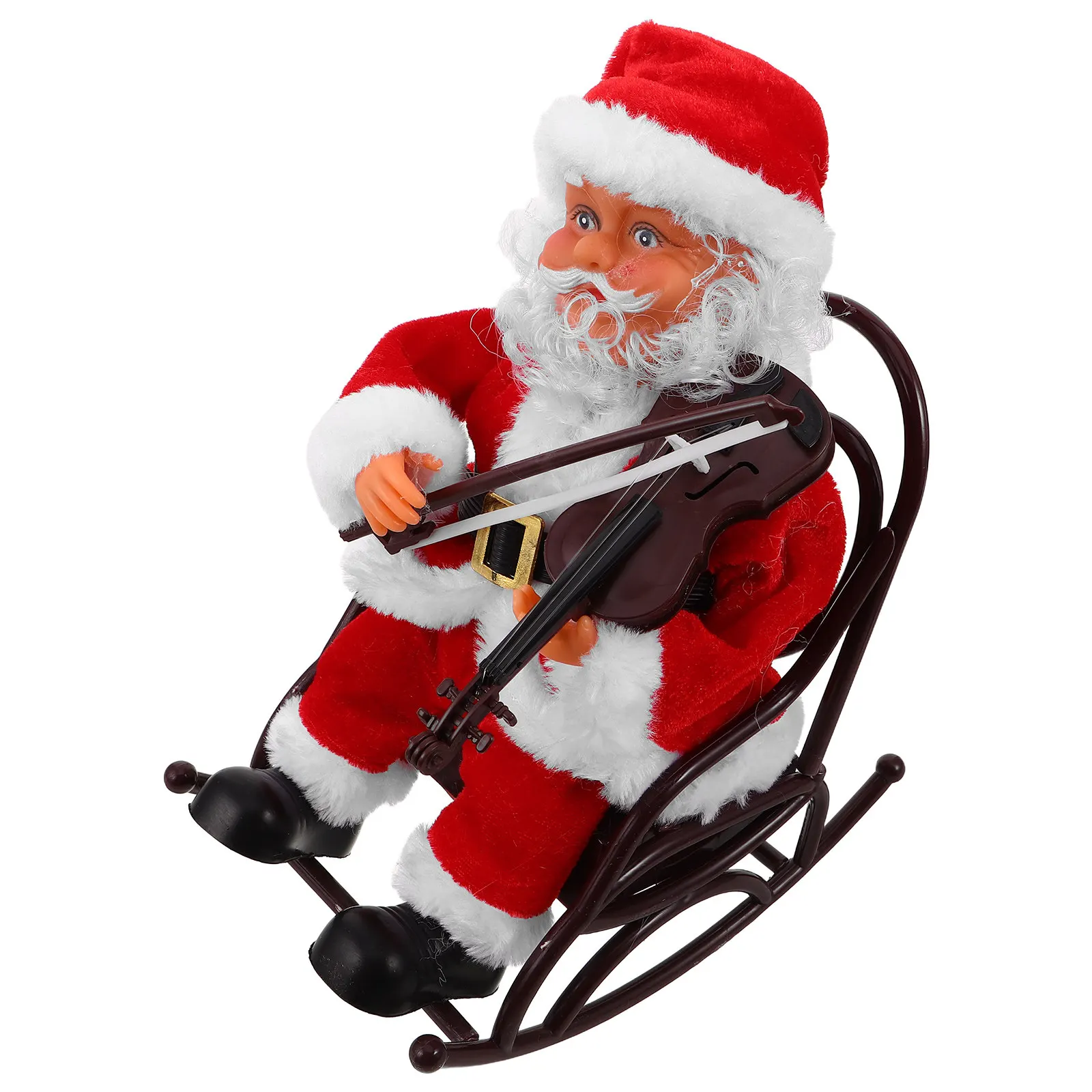 Electric Musical Santa on Rocking Wheelchair Christmas Decoration with Festive Sound Effects for Party Present Xmas Ornament
Electric Musical Santa on Rocking Wheelchair Christmas Decoration with Festive Sound Effects for Party Present Xmas Ornament