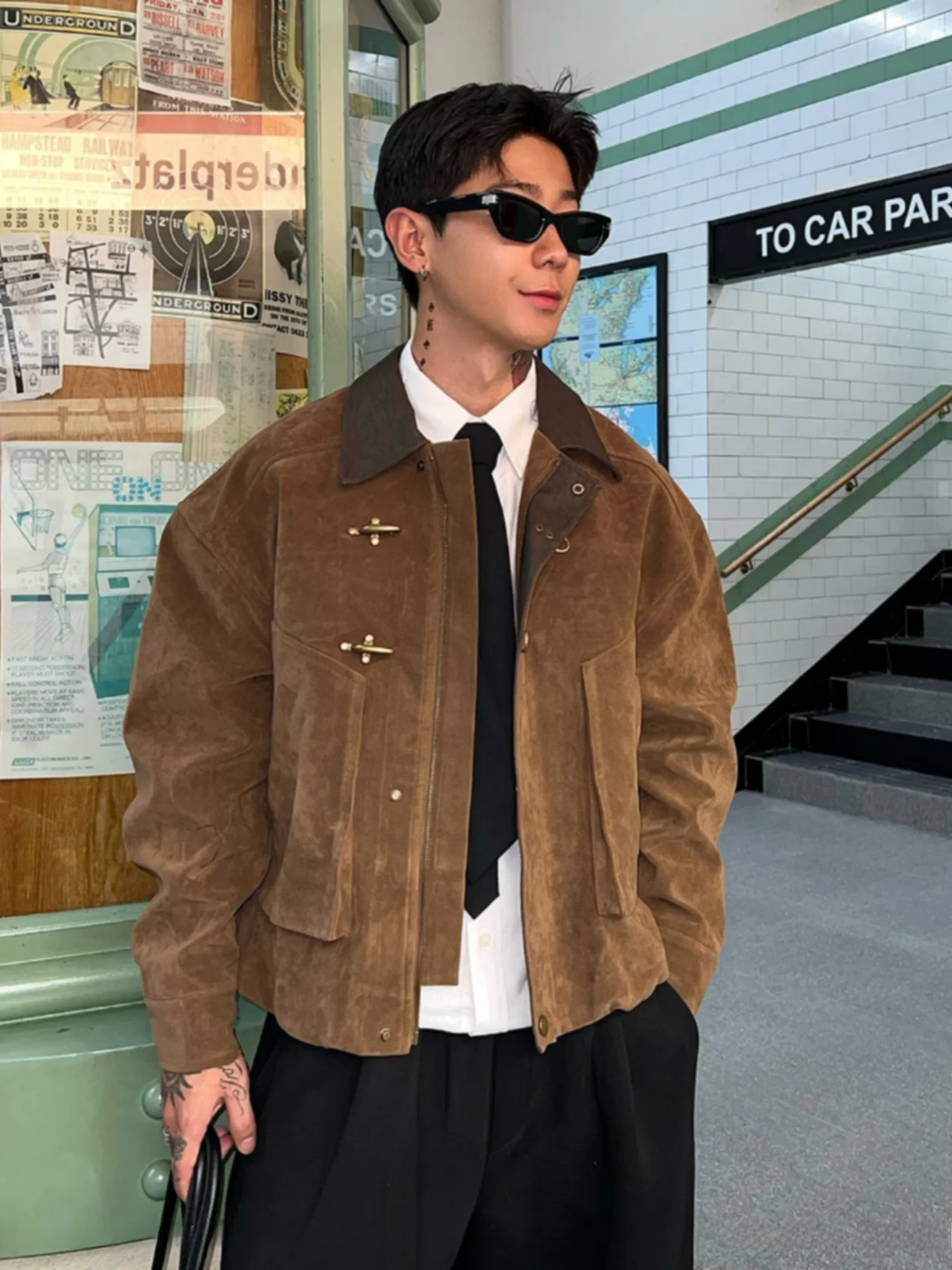 Ретро Sle Спецодежда Jaet Свободный крой с воротником в стиле пэчворк Aircrt Bule Мужская модная городская осенняя верхняя одежда Barn Sle
Ретро Sle Спецодежда Jaet Свободный крой с воротником в стиле пэчворк Aircrt Bule Мужская модная городская осенняя верхняя одежда Barn Sle