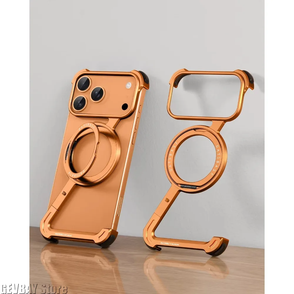 Oatsbasf Phone Case for IPhone 17 Pro/Pro Max/17 Air with 360° Rotatable Stand Metal Frameless Magsafe Protective Shockproof
Oatsbasf Phone Case for IPhone 17 Pro/Pro Max/17 Air with 360° Rotatable Stand Metal Frameless Magsafe Protective Shockproof